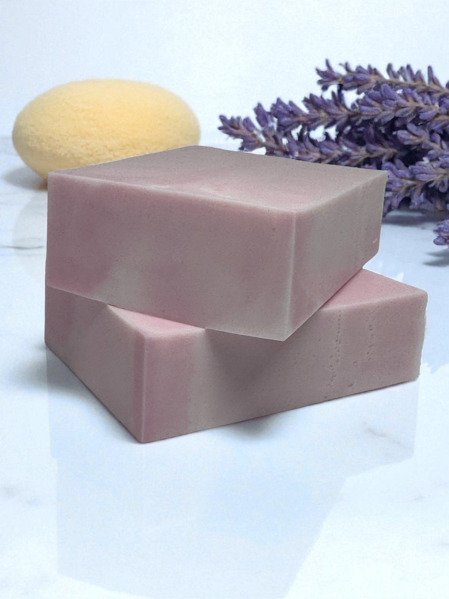Raspberry and Sweet Mint Homemade Soap Bar